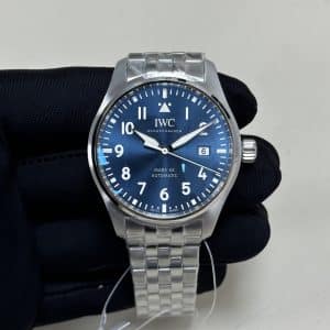 V7 Factory IWC Mark XX IW328204 Blue Dial Super Clone Replica – Mark 20 Pilot on Bracelet