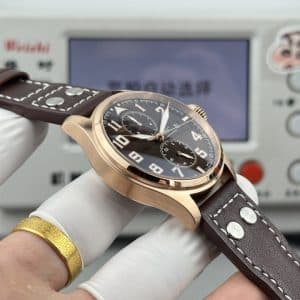 IWC Big Pilot 8 Days Heritage IW5158 Rose Gold Brown Dial Super Clone – TW Factory Replica
