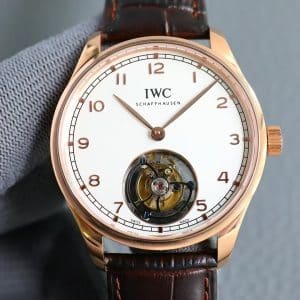 TC Factory IWC Portuguese Tourbillon IW546301 “81905” Rose Gold White Dial Super Clone Replica