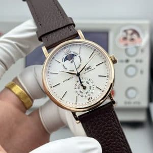 GR Factory IWC Portofino Complete Calendar IW359001 Rose Gold Super Clone Replica White Dial · Complete Calendar · Miyota 9015 Integrated Architecture