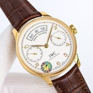 ZF Factory IWC Portuguese Annual Calendar IW503501 44mm White Dial Super Clone Replica (V3 Version)