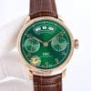 ZF Factory IWC Portuguese Annual Calendar IW503502 Green Dial Super Clone Replica (V3 Version)