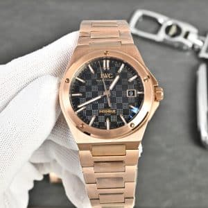 IWC Ingenieur Automatic 40 IW328907 Super Clone Replica Rose Gold – APS Factory (Black & Silver Dial)