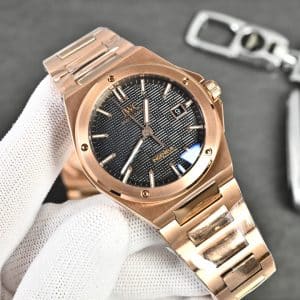 IWC Ingenieur Automatic 40 IW328907 Super Clone Replica Rose Gold – APS Factory (Black & Silver Dial)