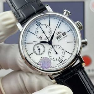 ZF Factory IWC Portofino Chronograph IW391025 “Portofino Chrono Steel” White Dial Super Clone Replica