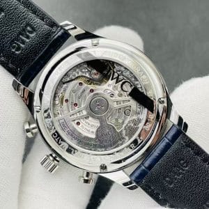 IWC Portugieser Chronograph IW371605 Super Clone — White Dial, Blue Hands, ZF Factory (150th Anniversary)