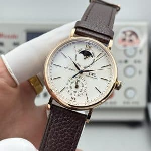 GR Factory IWC Portofino Complete Calendar IW359001 Rose Gold Super Clone Replica White Dial · Complete Calendar · Miyota 9015 Integrated Architecture