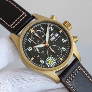 IWC Pilot Chronograph Spitfire Bronze IW387902 Green Dial Super Clone – JL Factory Replica (De-Homogenized)