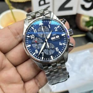 IWC Pilot Chronograph IW3777 Blue Dial 43mm Super Clone – ZF Factory Replica (Shanghai 7750)