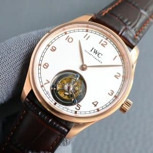 TC Factory IWC Portuguese Tourbillon IW546301 “81905” Rose Gold White Dial Super Clone Replica