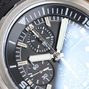 IWS Factory IWC Aquatimer Chronograph IW376803 Black Dial Super Clone Replica
