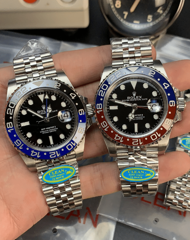 Clean Factory Super Clone GMT "Pepsi" and "Batman" models: A showcase of craftsmanship.