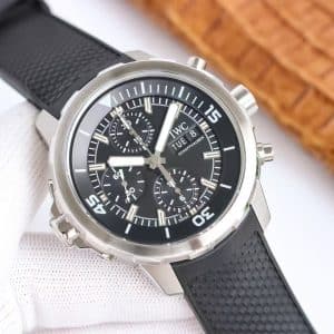 IWS Factory IWC Aquatimer Chronograph IW376803 Black Dial Super Clone Replica
