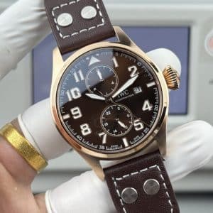IWC Big Pilot 8 Days Heritage IW5158 Rose Gold Brown Dial Super Clone – TW Factory Replica
