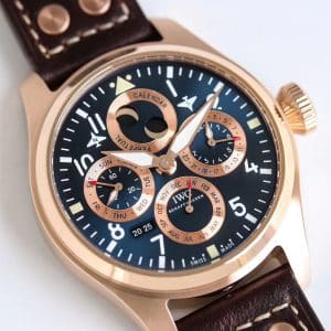 V9 Factory IWC Big Pilot Perpetual Calendar IW503605 “Spitfire” Rose Gold Super Clone Replica