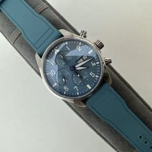 TWS Factory IWC Pilot Chronograph 41 IW388104 Blue Dial Super Clone Replica – Modern Pilot Chrono on Rubber