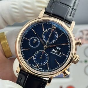 IWC Portofino Chronograph IW391036 Blue Dial Rose Gold Super Clone – GR Factory Replica