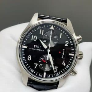 EW Factory IWC Pilot Chronograph IW377709 Black Dial Super Clone Replica – Classic Pilot Chrono
