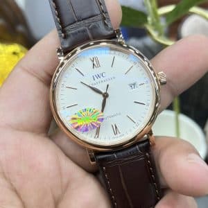 IWC Portofino Automatic 40 IW356517 Rose Gold Super Clone – White Dial | MKS Factory Replica