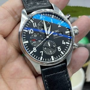 IWC Pilot Chronograph IW377709 Black Dial Super Clone – YL Factory Replica