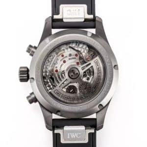 JF Factory IWC Pilot Chronograph IW377701 Black Dial Super Clone Replica – Classic Pilot Chrono on Rubber