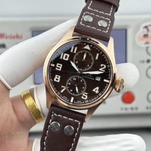 IWC Big Pilot 8 Days Heritage IW5158 Rose Gold Brown Dial Super Clone – TW Factory Replica